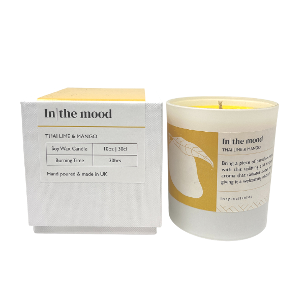 In The Mood | Thai Lime &amp; Mango Tinted Soy Wax Candle