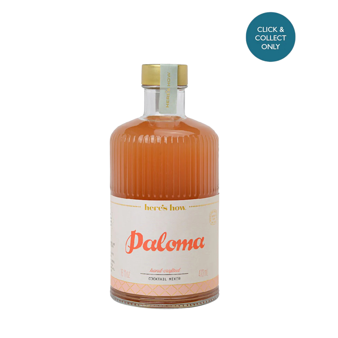 Paloma cocktail concentrate for mocktails and tequila-based drinks