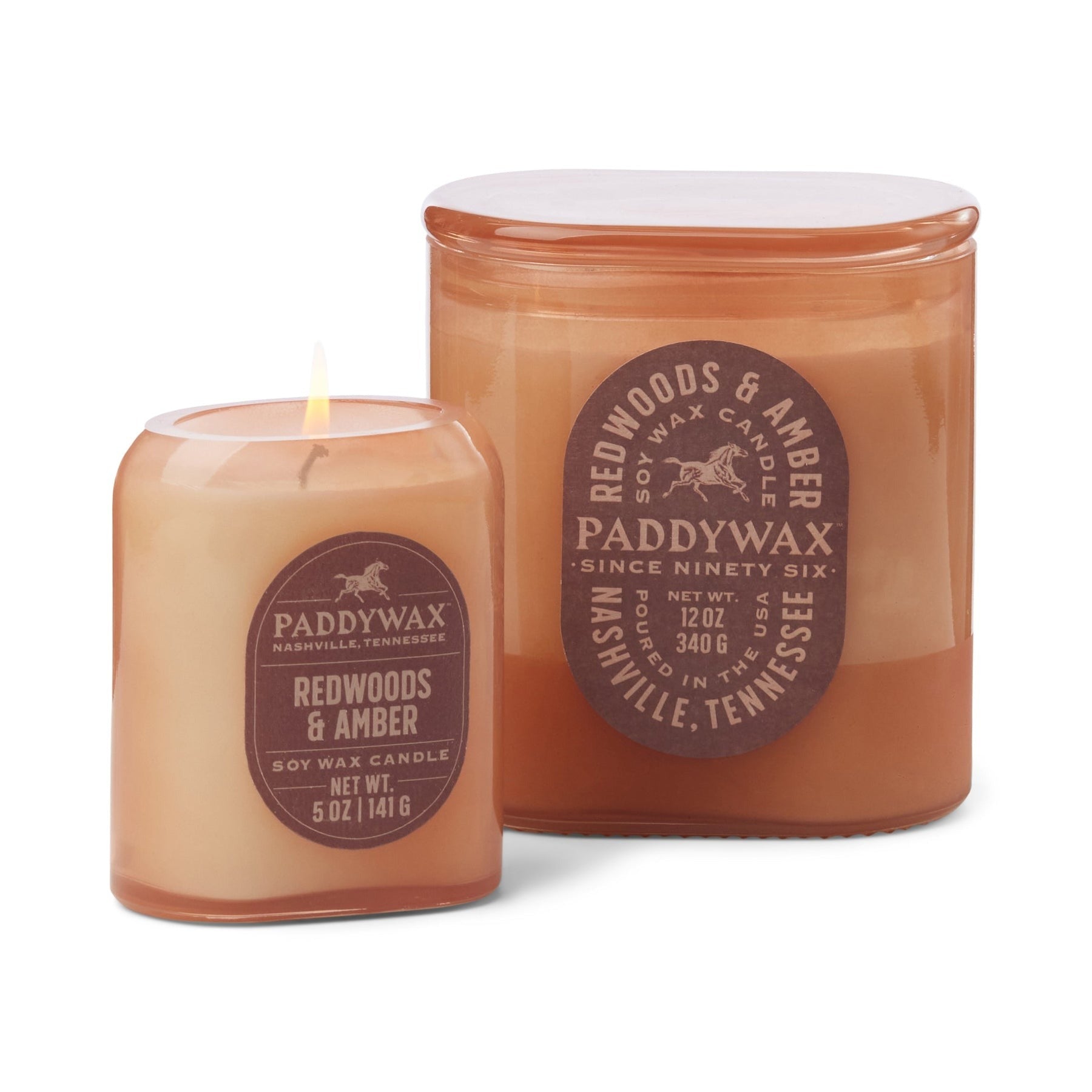 Redwoods &amp; Amber Soy wax Candle