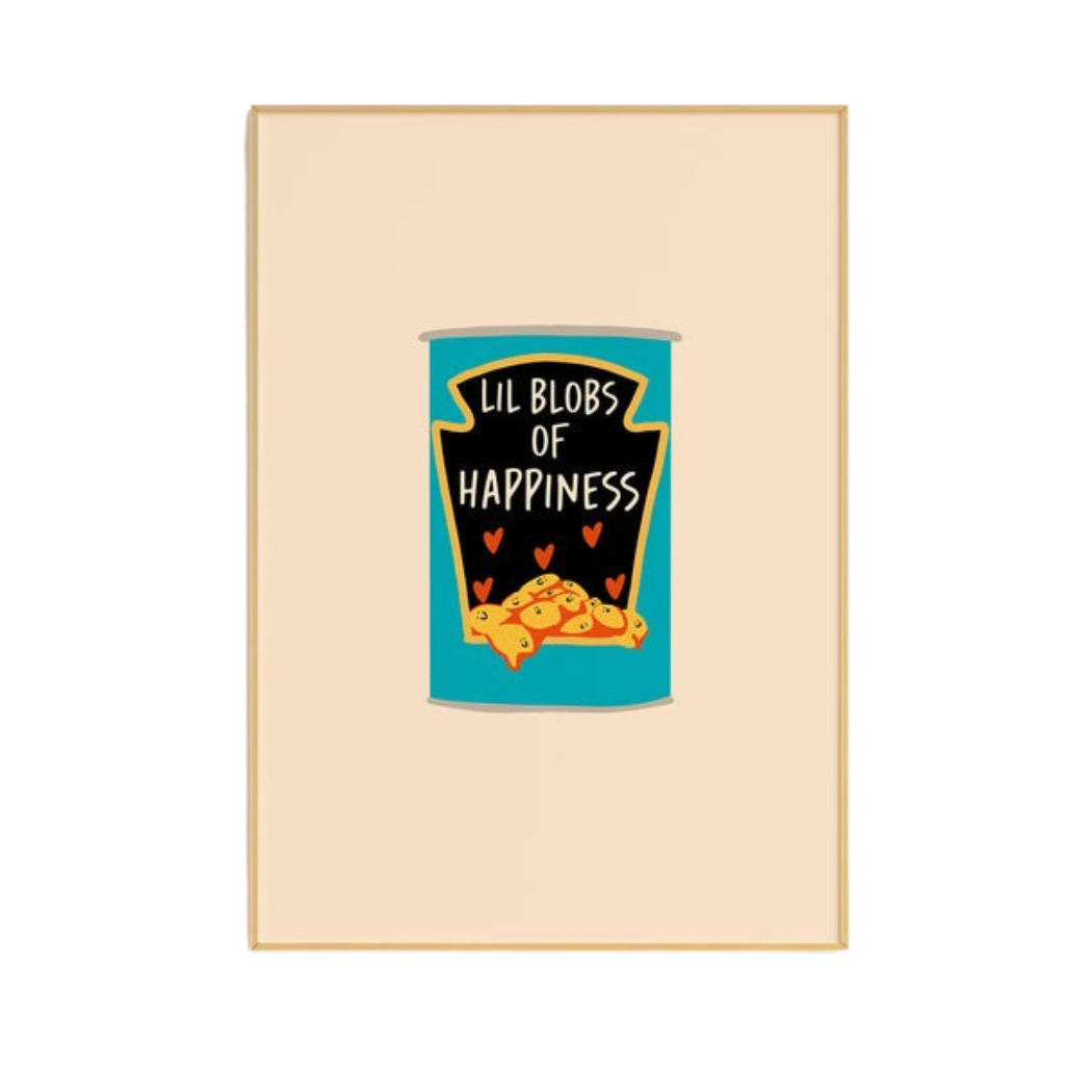 Lil Blobs Of Happiness Unframed Print