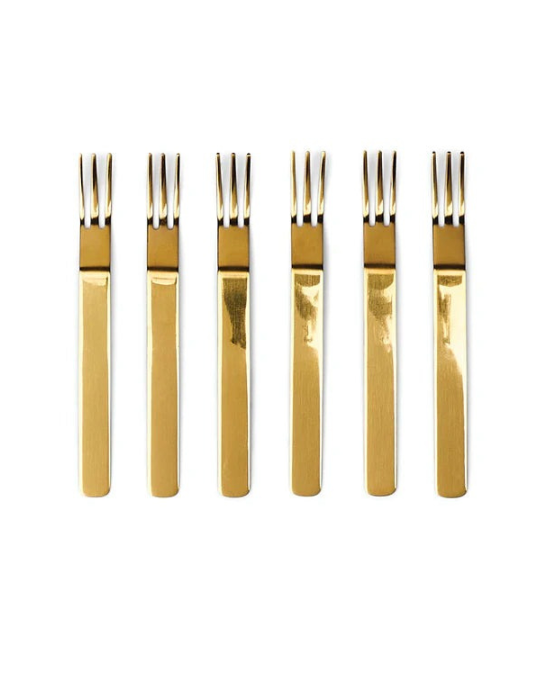 Set of 6 Wazzy Appetizer Forks with sleek contemporary design
