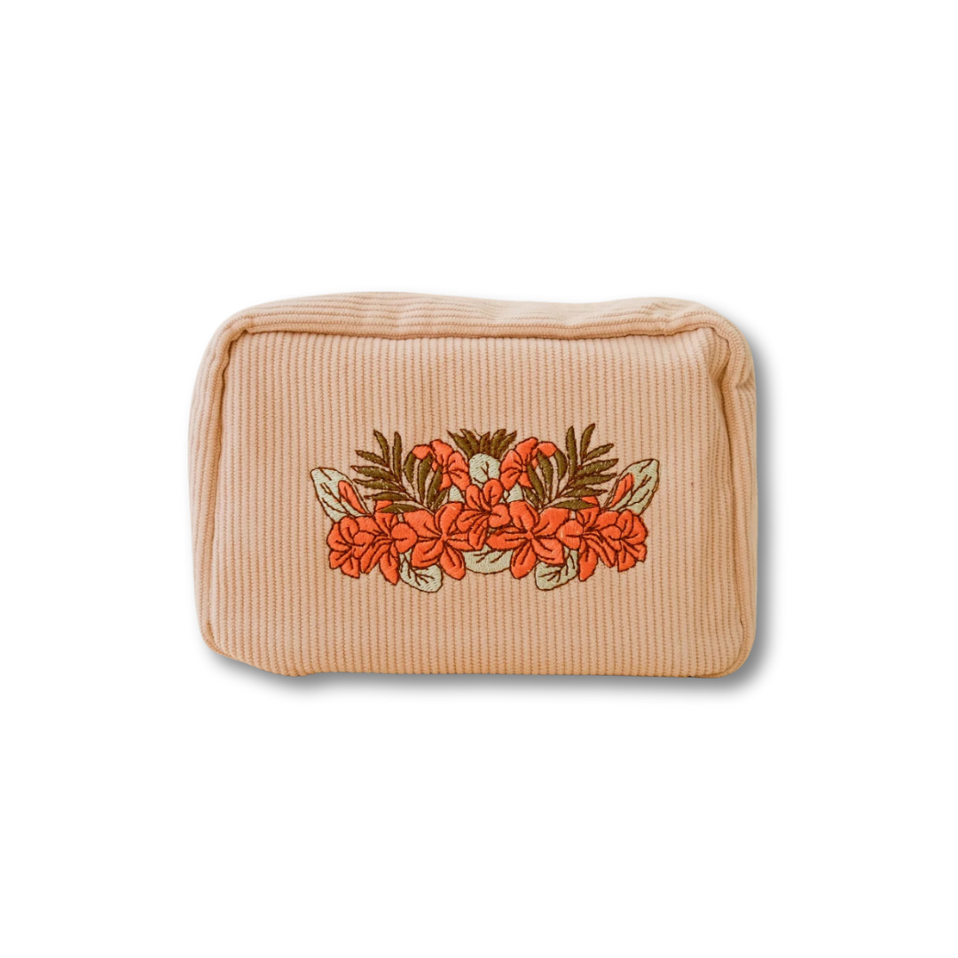 Make up Bag Corduroy White Sand
