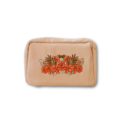 Make up Bag Corduroy White Sand