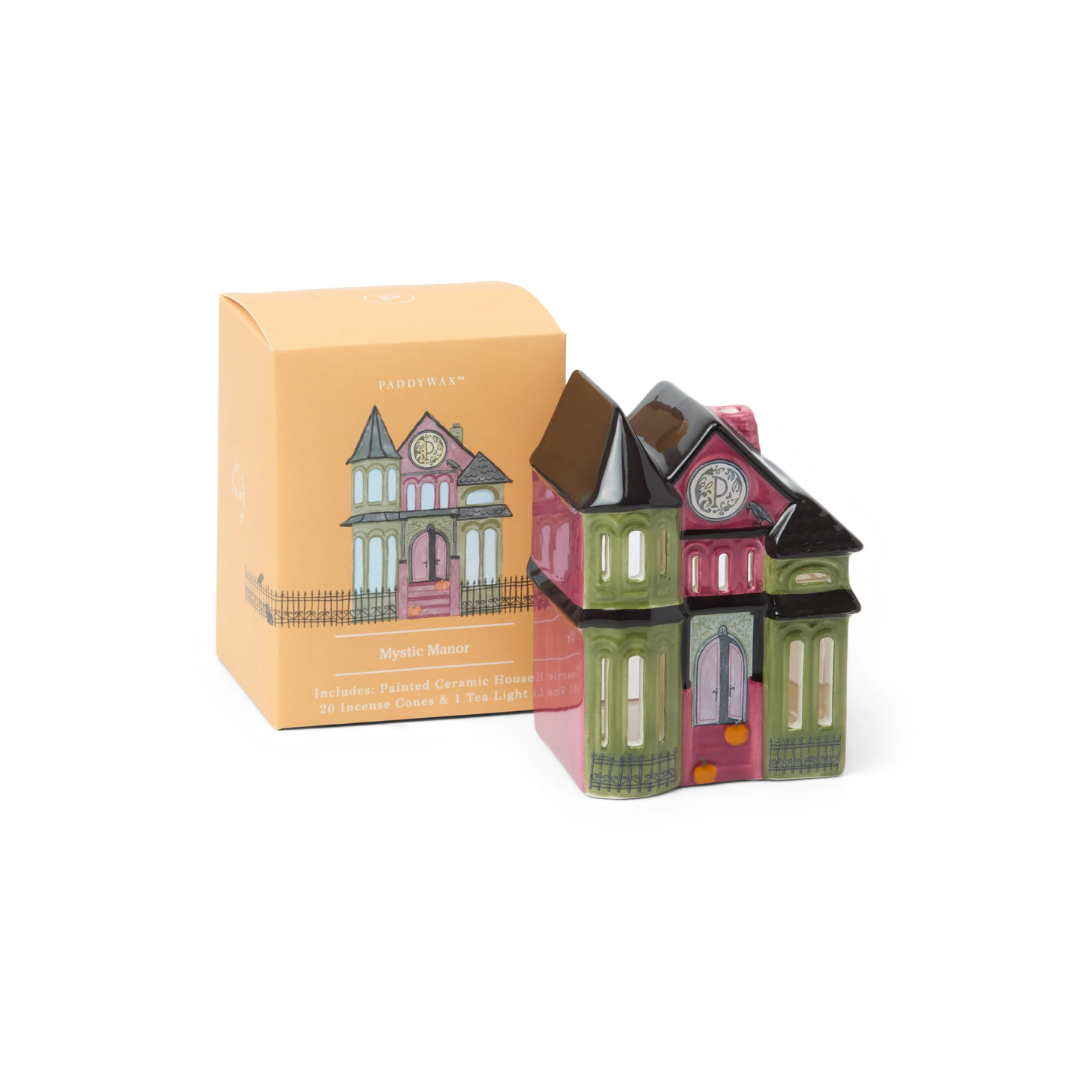Mystic Manor Style 20 Incense Cones &amp; 1 Tea Light Holder