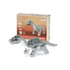DIY Model Brick Building Kit with packaging, grey Diplodocus 128-piece dinosaur model brick kit for kids, creative and educational building toy, gift for children aged 6+