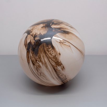 Silk Agate Glass Lamp 28cm