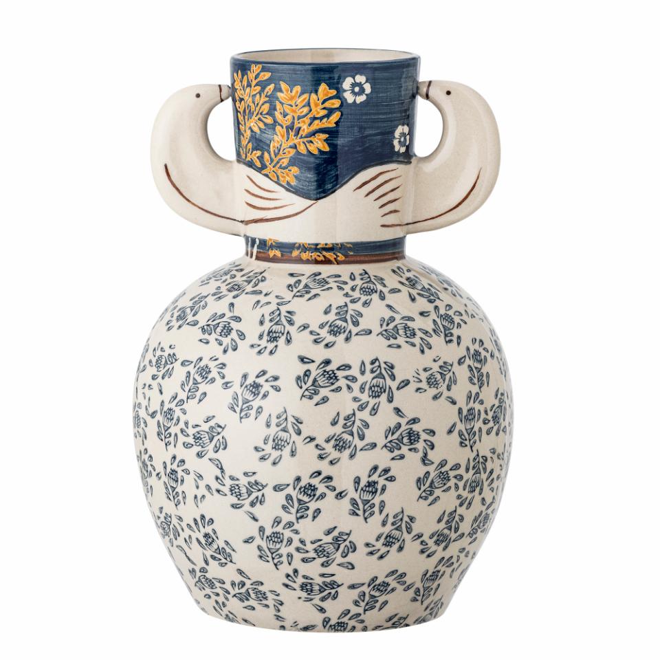 Hezha Vase Birds Blue