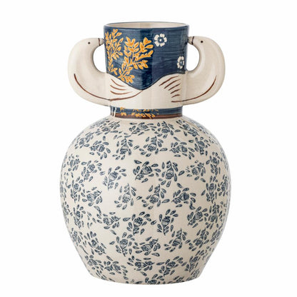Hezha Vase Birds Blue