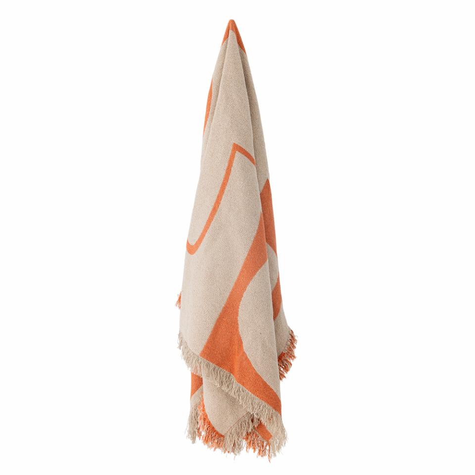 Caya Orange Throw Recycled Cotton