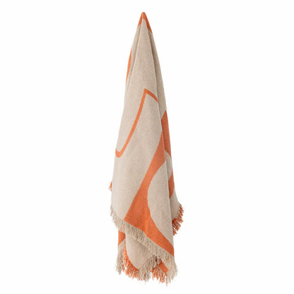 Caya Orange Throw Recycled Cotton