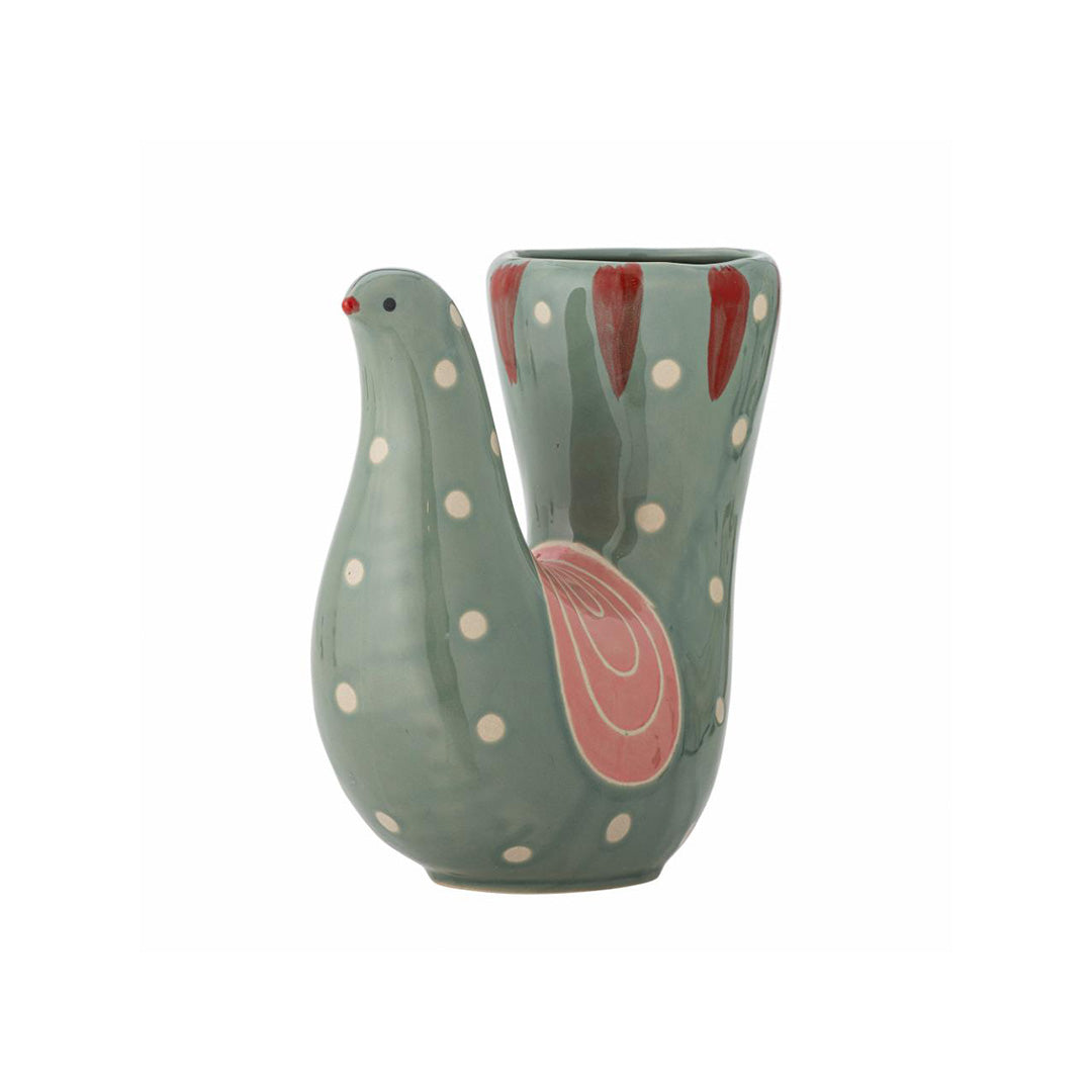 Trudy Green Stoneware Vase
