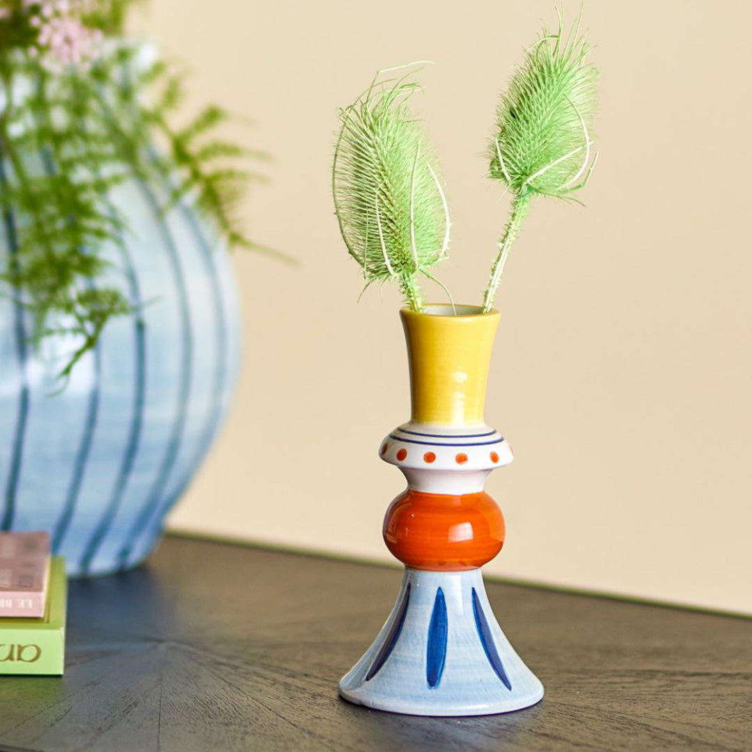 Kairi Yellow Stoneware Vase Small 