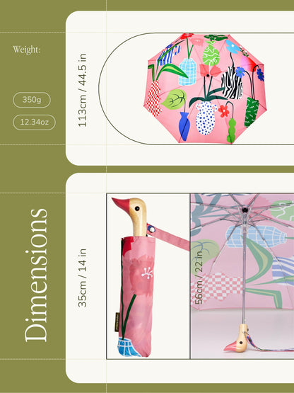 Vases Duck Compact Umbrella
