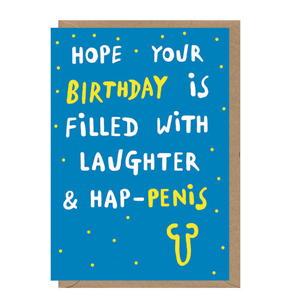 Hap-penis Birthday Card
