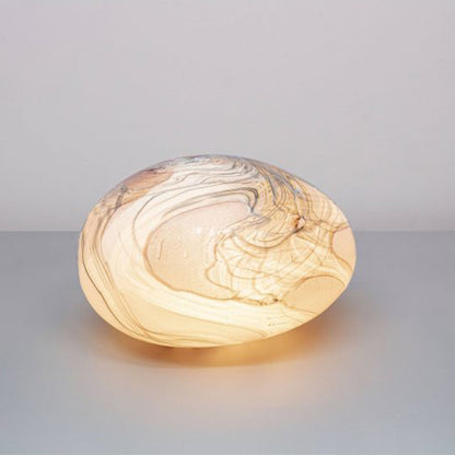Pink Calacatta Pebble Glass Lamp 20cm
