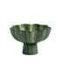 Sun Green Bowl made of stoneware, bold green color, ideal for displaying fruits or vegetables, functional and decorative centerpiece.