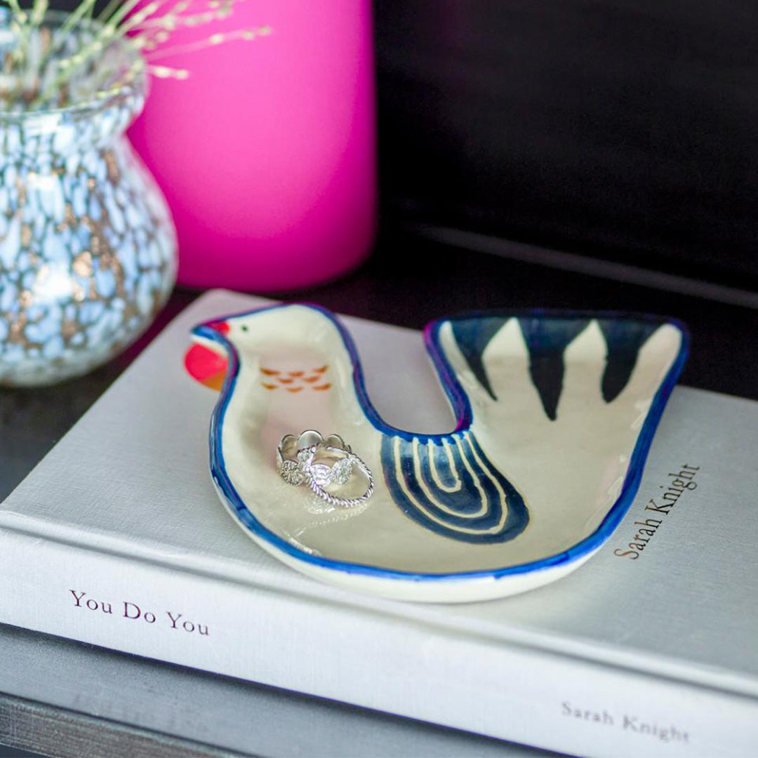 Trudy Bowl Trinket Dish White 