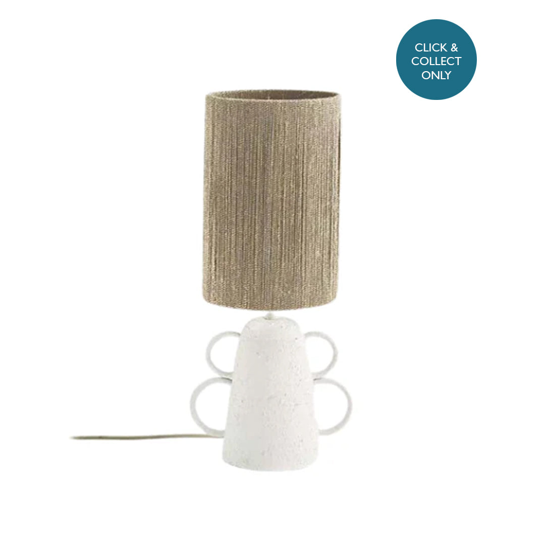 White &amp; Beige Table Lamp