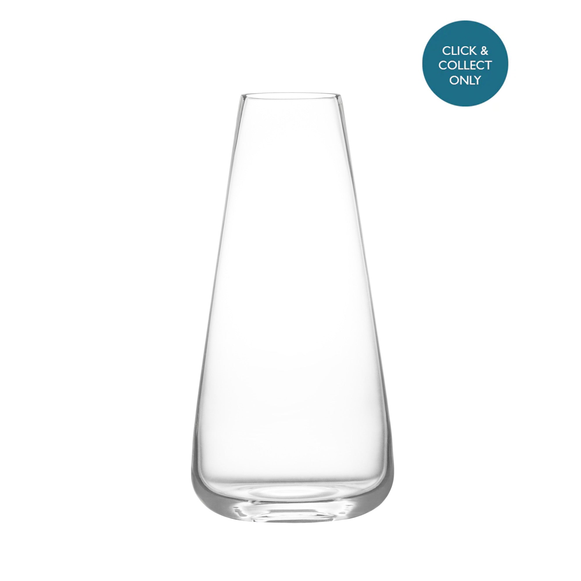 York  Transparent Glass Vase Large