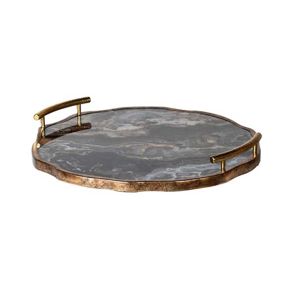Marble Effect Flat Tray