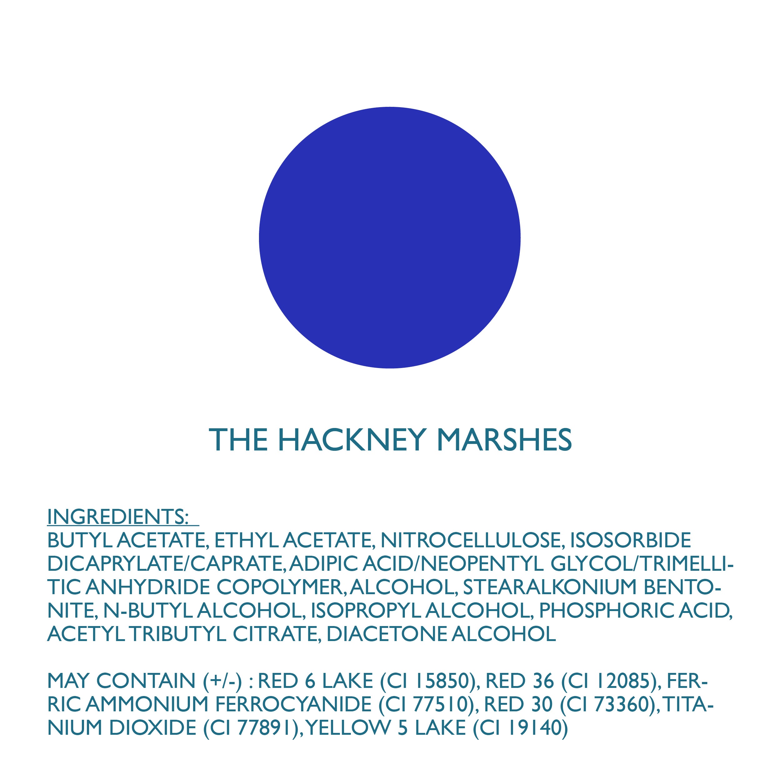 The Hackney Marshes - Electric Blue Vegan Nail Polish