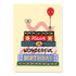 Birthday Book Worm Card 