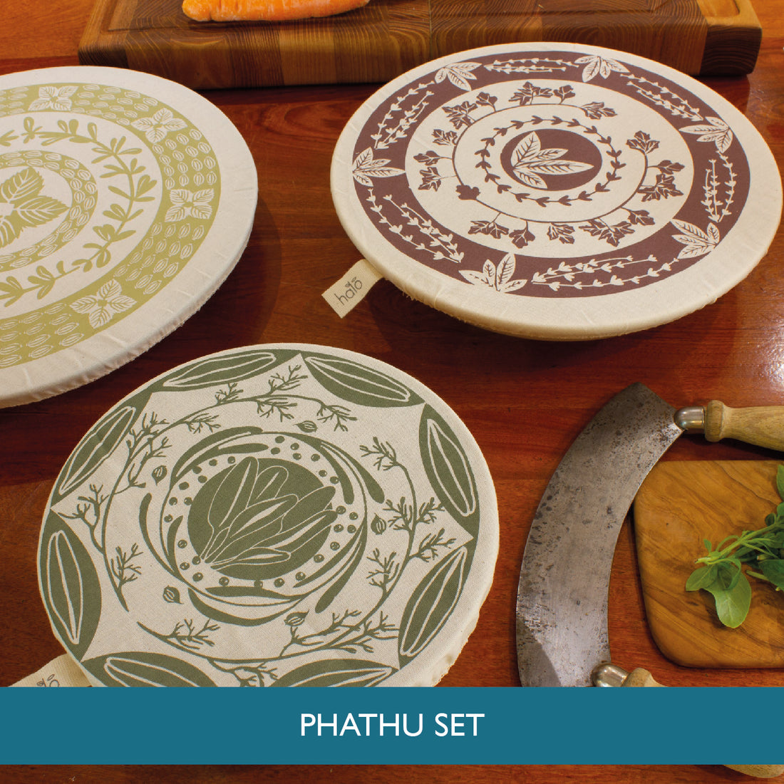 Round Dish Covers M/L/XL - Set of 3