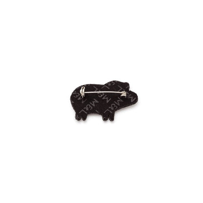 Asian Zodiac - Pig Hand Embroidered Brooch