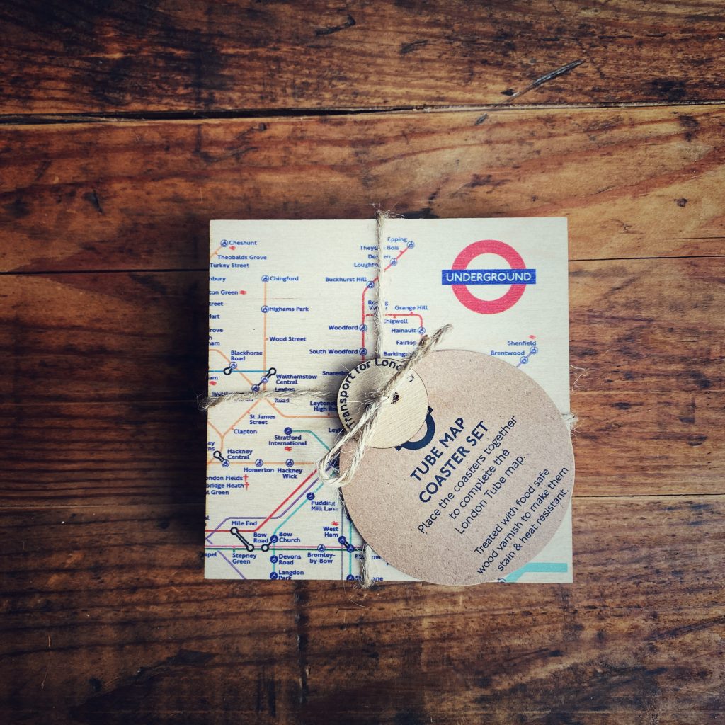 London Underground Tube Map Coaster Set of 6