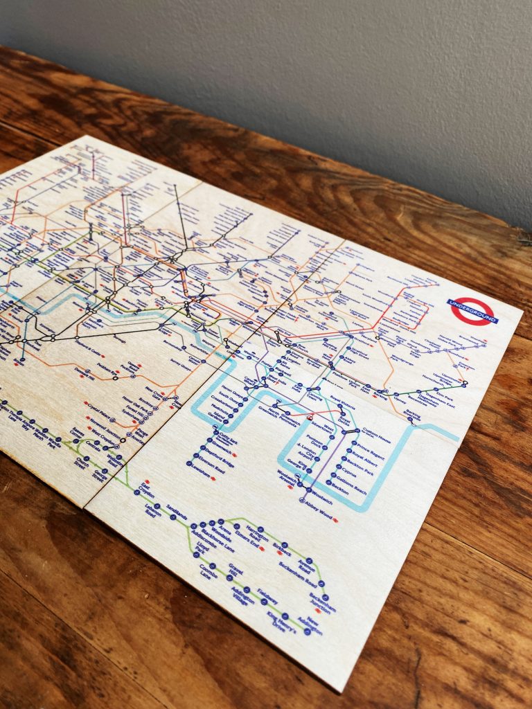 London Underground Tube Map Coaster Set of 6