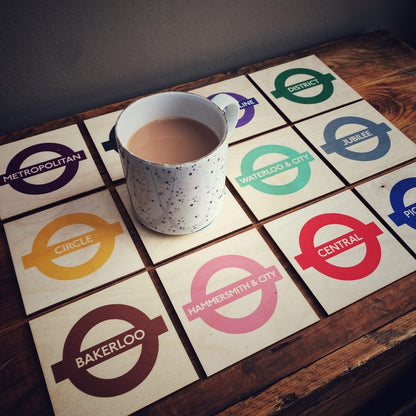 London Underground Single Coasters