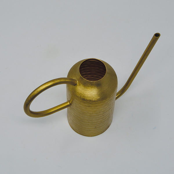 Vintage Style Gold Metal Watering Can