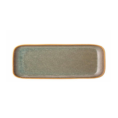 Green and Brown, Stoneware, Aime Serving Plate
