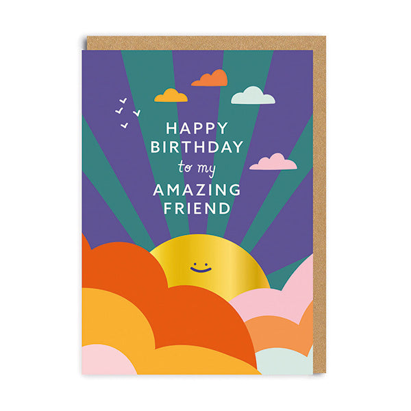 Amazing Friend Sunshine Birthday Card