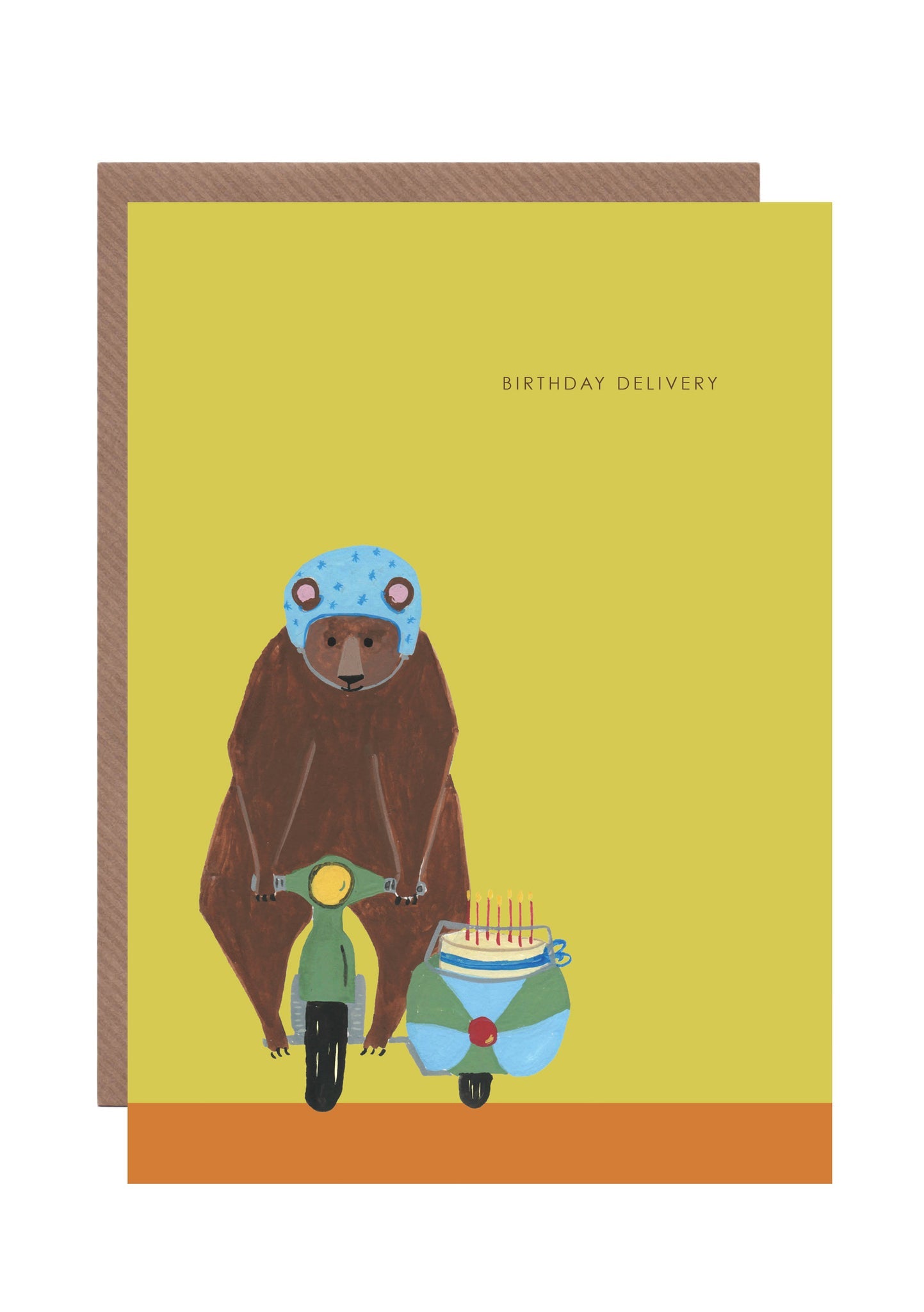Bear On Bike Birthday Card