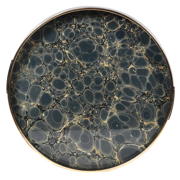  Blue and Gold Mottled Effect Tray
