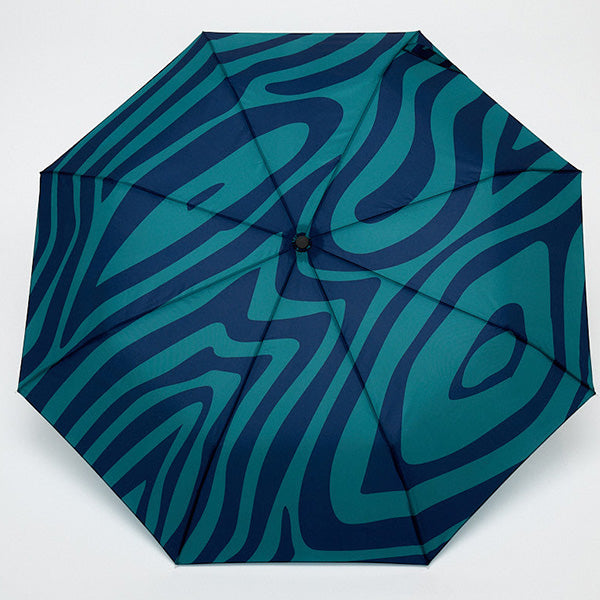 Swirl Blue Duck Compact Umbrella