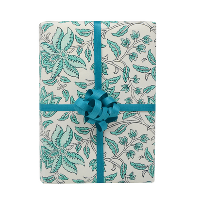 Hand Block Bouquet Breeze Gift Wrap Single Sheet