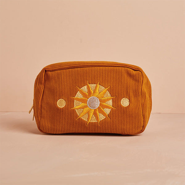 Golden Hour - Soft Make Up Bag in Burnt Orange