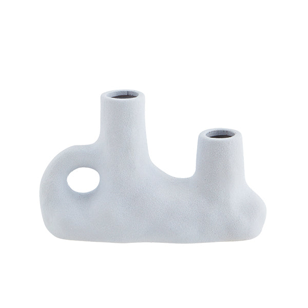 Stoneware Vase Double Opening