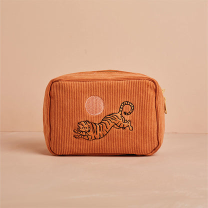 The Tiger - Soft Make Up Bag in Dusty Pink