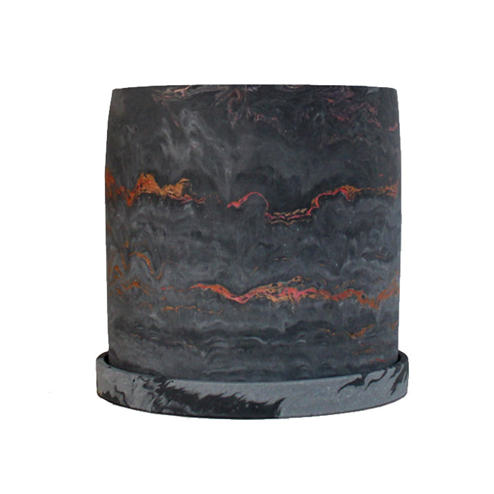 Handmade Etna Plant Pot with Saucer