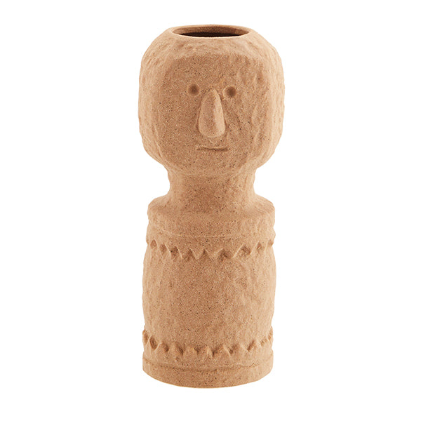 Face imprint terracotta vase