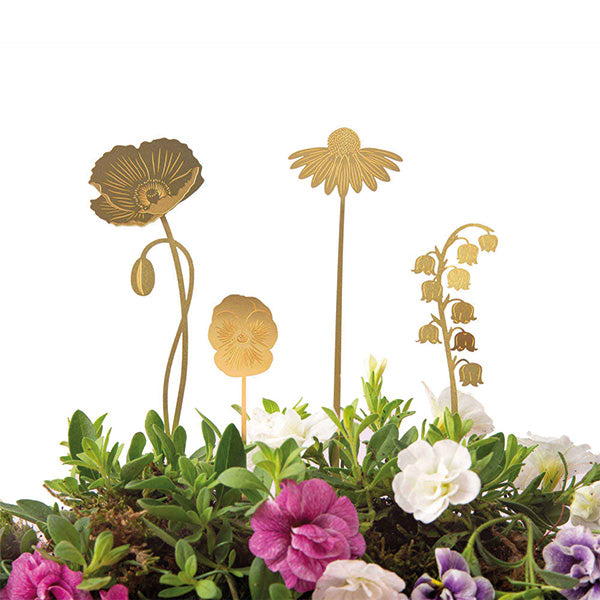 Brass Blooms Garden - Decoration For Your Plant Pots