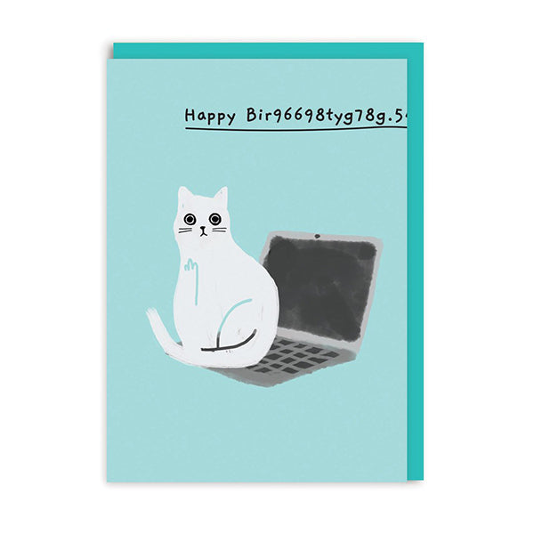 Happy Bir9669.. Laptop Birthday Card