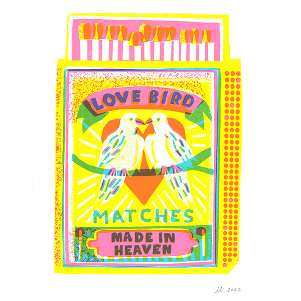 Love Birds Matches Print