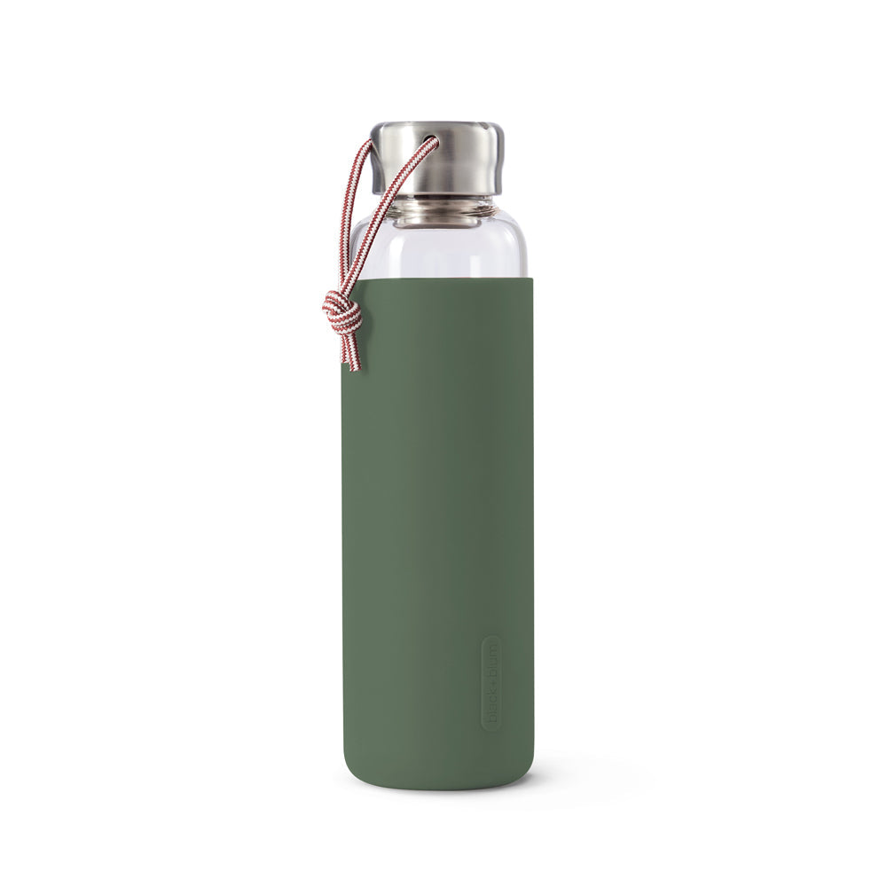 Olive Glass Water Bottle