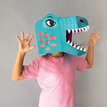 Dino 3D Cardboard Mask