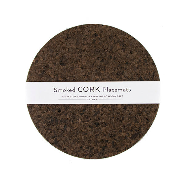Smoked Cork Round Placemat