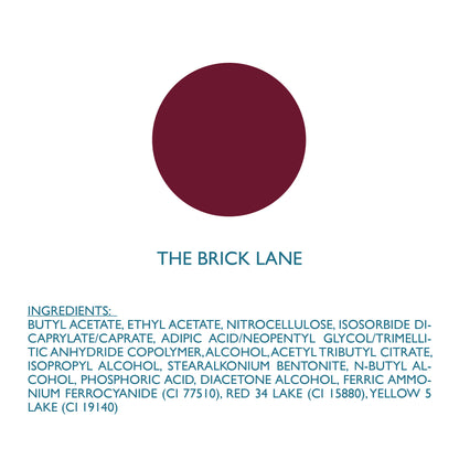 The Brick Lane - Burgundy Red Vegan Nail Polish